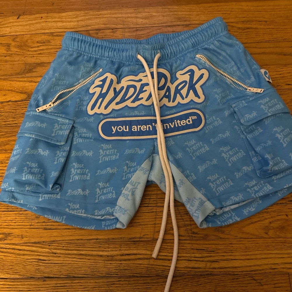Blue Athletic Men's Shorts